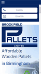 Mobile Screenshot of brookfieldpallets.co.uk